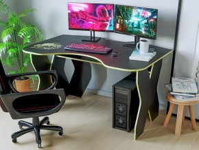 Компьютерный стол КЛ №9.0 (Черный/Желтый) в Стрежевом - strezevoi.ok-mebel.com | фото 2
