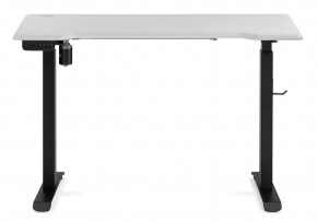 Компьютерный стол Маркос с механизмом подъема 120х75х75 белая шагрень / черный в Стрежевом - strezevoi.ok-mebel.com | фото 3