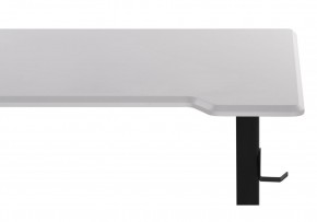 Компьютерный стол Маркос с механизмом подъема 120х75х75 белая шагрень / черный в Стрежевом - strezevoi.ok-mebel.com | фото 8