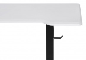 Компьютерный стол Маркос с механизмом подъема 140х80х75 белая шагрень / черный в Стрежевом - strezevoi.ok-mebel.com | фото 6