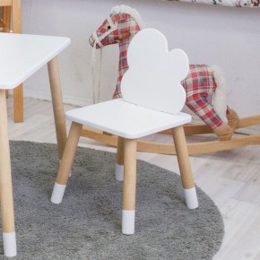 Комплект детской мебели стол и два стула Облачко (Белый/Белый/Береза) в Стрежевом - strezevoi.ok-mebel.com | фото 3