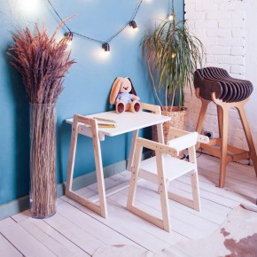 Комплект детской мебели стол и  два стула Я САМ "Лофт-Дуо" (Белый) в Стрежевом - strezevoi.ok-mebel.com | фото 10