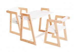Комплект детской мебели стол и  два стула Я САМ "Лофт-Дуо" (Белый) в Стрежевом - strezevoi.ok-mebel.com | фото 2