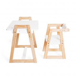 Комплект детской мебели стол и  два стула Я САМ "Лофт-Дуо" (Белый) в Стрежевом - strezevoi.ok-mebel.com | фото 8