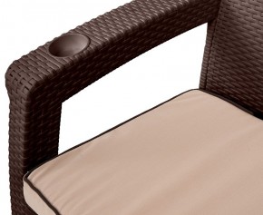 Комплект кресел Yalta Premium Double Seat (Ялта) шоколадный (+подушки под спину) в Стрежевом - strezevoi.ok-mebel.com | фото 2