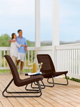 Комплект мебель Рио Патио (Rio Patio set) виски-коричневый в Стрежевом - strezevoi.ok-mebel.com | фото 3