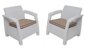 Комплект на балкон Yalta Balcony Set (Ялта) белый в Стрежевом - strezevoi.ok-mebel.com | фото 4