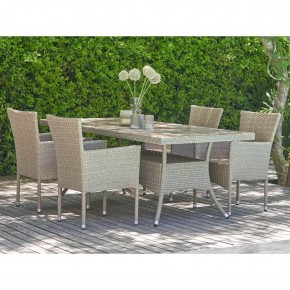 Комплект плетеной мебели AM-196/T196 Beige 4Pcs (4+1) в Стрежевом - strezevoi.ok-mebel.com | фото