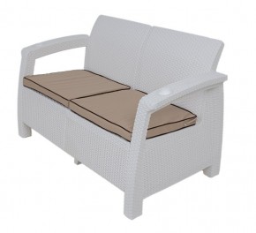 Комплект уличной мебели Yalta Premium Terrace Set (Ялта) белый (+подушки под спину) в Стрежевом - strezevoi.ok-mebel.com | фото 2
