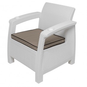 Комплект уличной мебели Yalta Premium Terrace Set (Ялта) белый (+подушки под спину) в Стрежевом - strezevoi.ok-mebel.com | фото 7