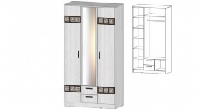 КОСТА-РИКА Шкаф 3-х створчатый (анкор светлый) в Стрежевом - strezevoi.ok-mebel.com | фото