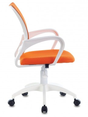 Кресло BRABIX "Fly MG-396W", пластик белый, сетка, оранжевое, 532401, MG-396W_532401 в Стрежевом - strezevoi.ok-mebel.com | фото 3