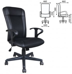 Кресло BRABIX "Optima MG-370" (экокожа/ткань, черное) 531580 в Стрежевом - strezevoi.ok-mebel.com | фото 2