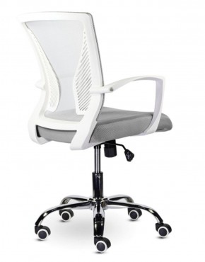 Кресло BRABIX "Wings MG-306" (пластик белый, хром, сетка, серое) 532012 в Стрежевом - strezevoi.ok-mebel.com | фото 4