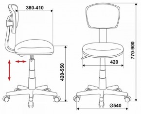 Кресло Бюрократ CH-299/G/15-48 серый в Стрежевом - strezevoi.ok-mebel.com | фото 3