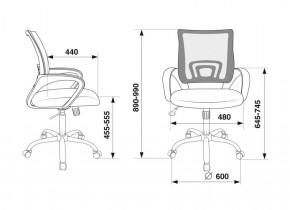 Кресло Бюрократ CH-695N/SL/BL/TW-11 синий TW-05 черный TW-11 в Стрежевом - strezevoi.ok-mebel.com | фото 4