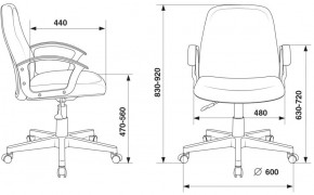 Кресло Бюрократ CH-808-LOW/#B черный 3С11 в Стрежевом - strezevoi.ok-mebel.com | фото 4