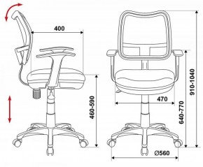 Кресло детское Бюрократ CH-W797/SD/TW-18 салатовый в Стрежевом - strezevoi.ok-mebel.com | фото 3