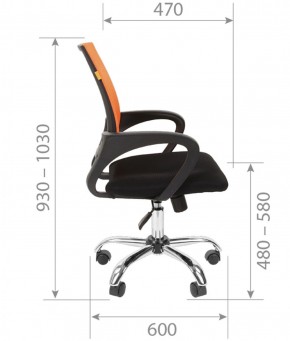 Кресло для оператора CHAIRMAN 696 хром (ткань TW-11/сетка TW-01) в Стрежевом - strezevoi.ok-mebel.com | фото 7