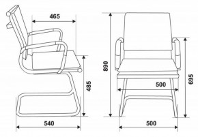 Кресло для посетителя Бюрократ CH-993-Low-V/grey серый в Стрежевом - strezevoi.ok-mebel.com | фото 3