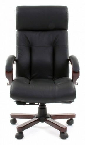 Кресло для руководителя Chairman 421 черный/орех темный, черный в Стрежевом - strezevoi.ok-mebel.com | фото 2