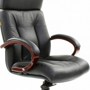 Кресло для руководителя Chairman 421 черный/орех темный, черный в Стрежевом - strezevoi.ok-mebel.com | фото 6