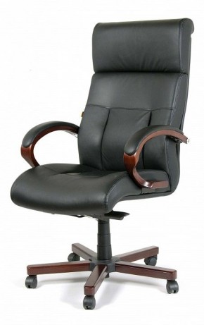 Кресло для руководителя Chairman 421 черный/орех темный, черный в Стрежевом - strezevoi.ok-mebel.com | фото 7