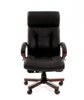 Кресло для руководителя CHAIRMAN  421 (Натуральная кожа) Черное в Стрежевом - strezevoi.ok-mebel.com | фото 2