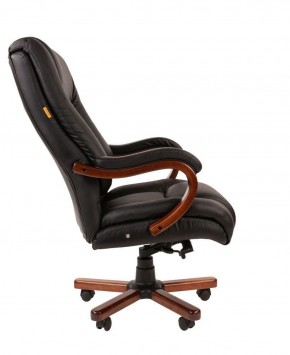 Кресло для руководителя CHAIRMAN  503 (Кожа) Черное в Стрежевом - strezevoi.ok-mebel.com | фото 3