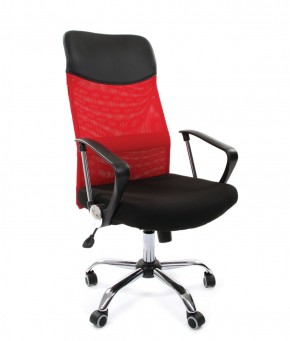 Кресло для руководителя CHAIRMAN 610 N (15-21 черный/сетка красный) в Стрежевом - strezevoi.ok-mebel.com | фото