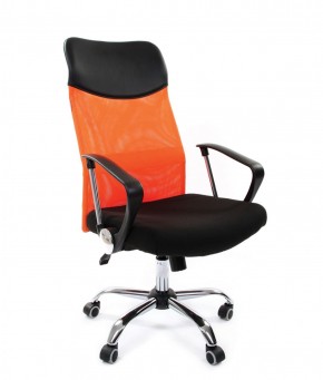 Кресло для руководителя CHAIRMAN 610 N (15-21 черный/сетка оранжевый) в Стрежевом - strezevoi.ok-mebel.com | фото