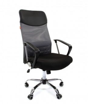 Кресло для руководителя CHAIRMAN 610 N(15-21 черный/сетка серый) в Стрежевом - strezevoi.ok-mebel.com | фото