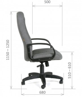 Кресло для руководителя  CHAIRMAN 685 СТ (ткань стандарт 10-356 черная) в Стрежевом - strezevoi.ok-mebel.com | фото 6