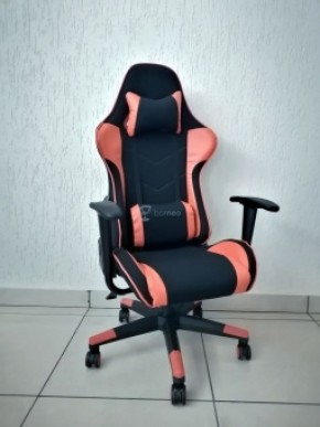 Кресло геймерское Barneo K-50 (черная сетка оранжевые вставки) в Стрежевом - strezevoi.ok-mebel.com | фото