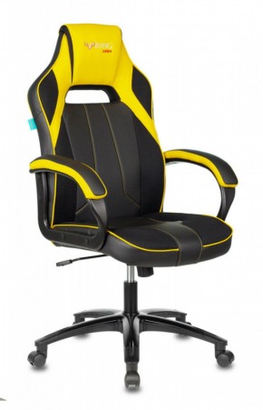 Кресло игровое Бюрократ VIKING 2 AERO YELLOW черный/желтый в Стрежевом - strezevoi.ok-mebel.com | фото