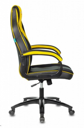 Кресло игровое Бюрократ VIKING 2 AERO YELLOW черный/желтый в Стрежевом - strezevoi.ok-mebel.com | фото 3
