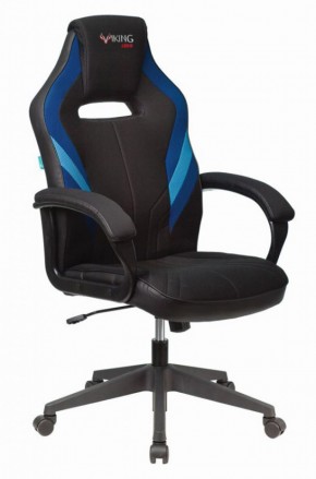 Кресло игровое Бюрократ VIKING 3 AERO BLUE черный/синий в Стрежевом - strezevoi.ok-mebel.com | фото