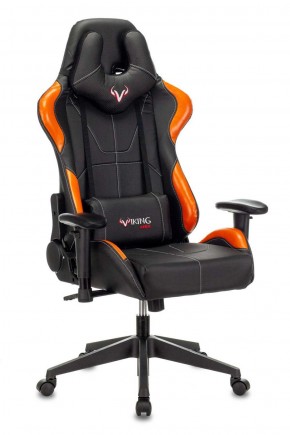 Кресло игровое Бюрократ VIKING 5 AERO ORANGE черный/оранжевый в Стрежевом - strezevoi.ok-mebel.com | фото