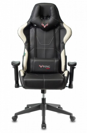 Кресло игровое Бюрократ VIKING 5 AERO WHITE черный/белый в Стрежевом - strezevoi.ok-mebel.com | фото 3