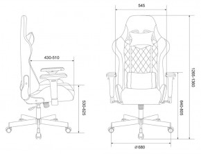 Кресло игровое Бюрократ VIKING 7 KNIGHT BR FABRIC коричневый/бежевый в Стрежевом - strezevoi.ok-mebel.com | фото 4