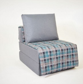 Кресло-кровать бескаркасное Харви (серый-квадро азур) в Стрежевом - strezevoi.ok-mebel.com | фото