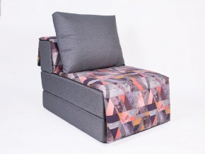 Кресло-кровать бескаркасное Харви (серый-сноу манго) в Стрежевом - strezevoi.ok-mebel.com | фото