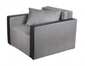 Кресло-кровать Милена с подлокотниками (серый) Велюр в Стрежевом - strezevoi.ok-mebel.com | фото 1