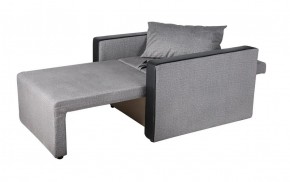 Кресло-кровать Милена с подлокотниками (серый) Велюр в Стрежевом - strezevoi.ok-mebel.com | фото 3