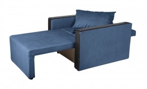 Кресло-кровать Милена с подлокотниками (синий) Велюр в Стрежевом - strezevoi.ok-mebel.com | фото 3