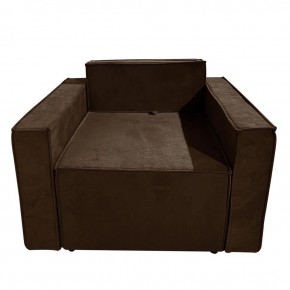 Кресло-кровать Принц КК1-ВК (велюр коричневый) в Стрежевом - strezevoi.ok-mebel.com | фото 1