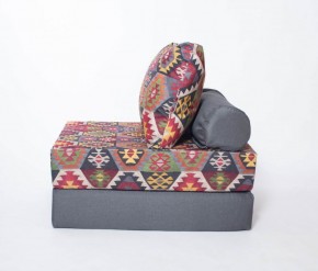 Кресло-кровать-пуф бескаркасное Прайм (мехико серый-графит) в Стрежевом - strezevoi.ok-mebel.com | фото 1