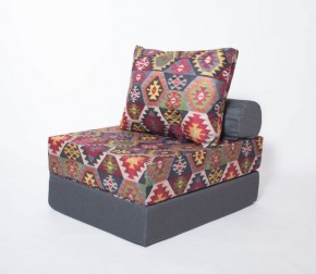 Кресло-кровать-пуф бескаркасное Прайм (мехико серый-графит) в Стрежевом - strezevoi.ok-mebel.com | фото 2
