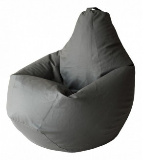 Кресло-мешок Серая ЭкоКожа 2XL 135*95 см в Стрежевом - strezevoi.ok-mebel.com | фото