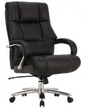 Кресло офисное BRABIX PREMIUM "Bomer HD-007" (рециклированная кожа, хром, черное) 531939 в Стрежевом - strezevoi.ok-mebel.com | фото